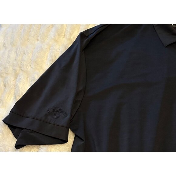 Men's Callaway Brand Opti-Dri Black Polo Shirt "State Fair Park" Size XXL-READ - Picture 6 of 16